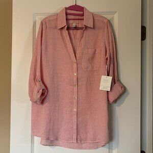 Sigrid Olsen 100% Linen Shirt